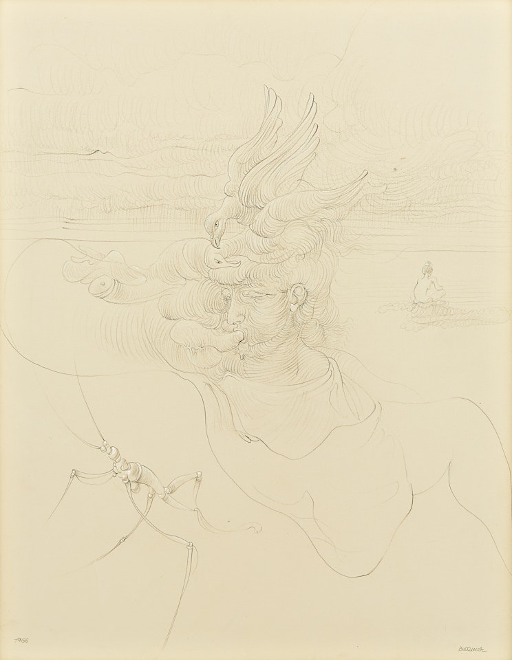 ”Kopf mit schwan” by Hans Bellmer