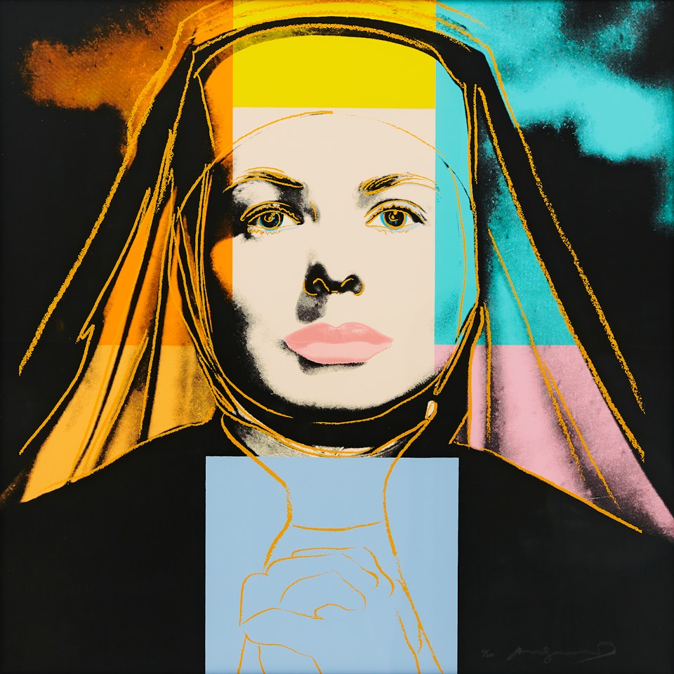 ”Ingrid Bergman - The Nun” by Andy Warhol
