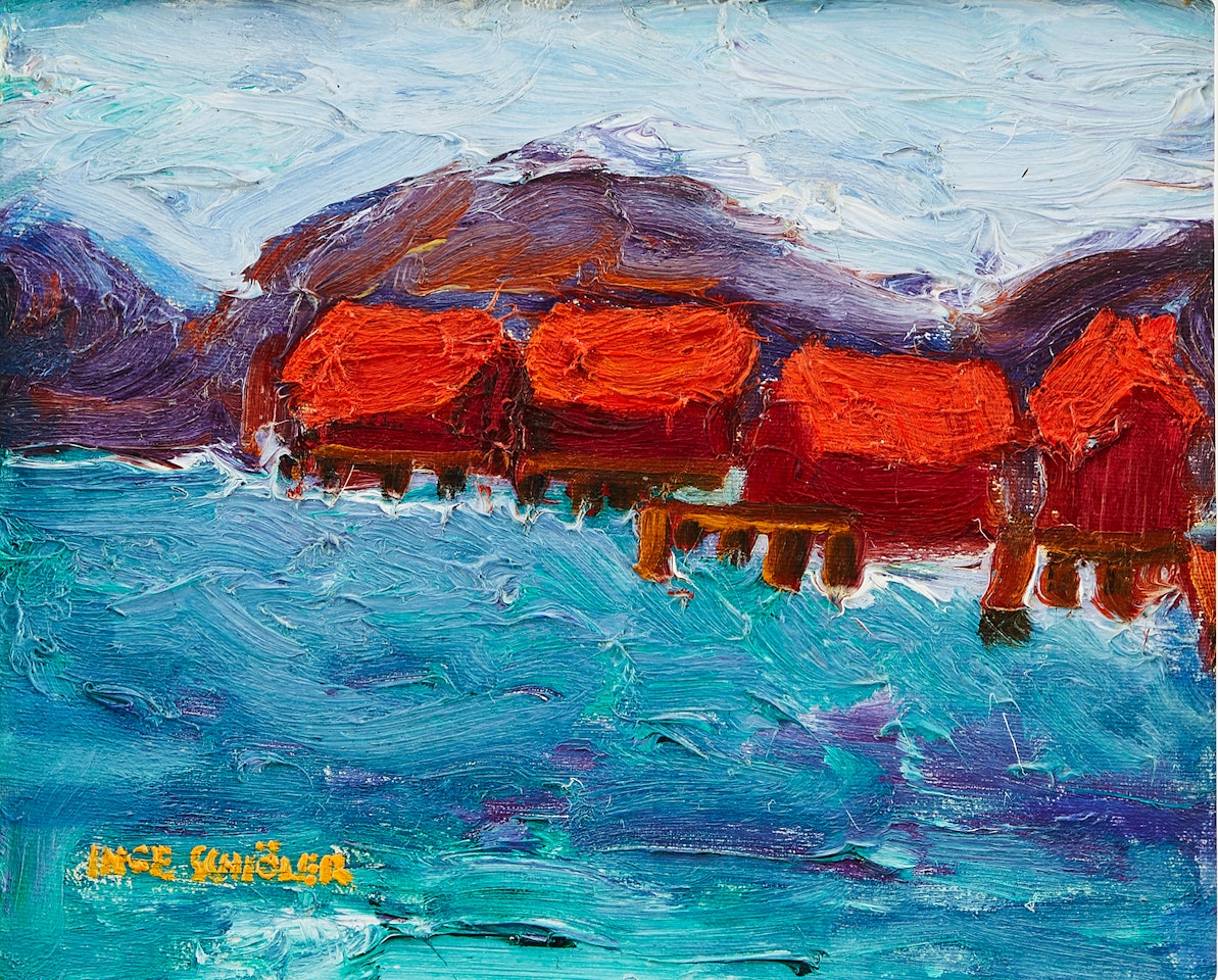 "Sea huts" by Inge Schiöler