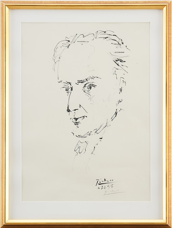 Hommage des artistes espagnols au poète Antonio Machado by Pablo Picasso