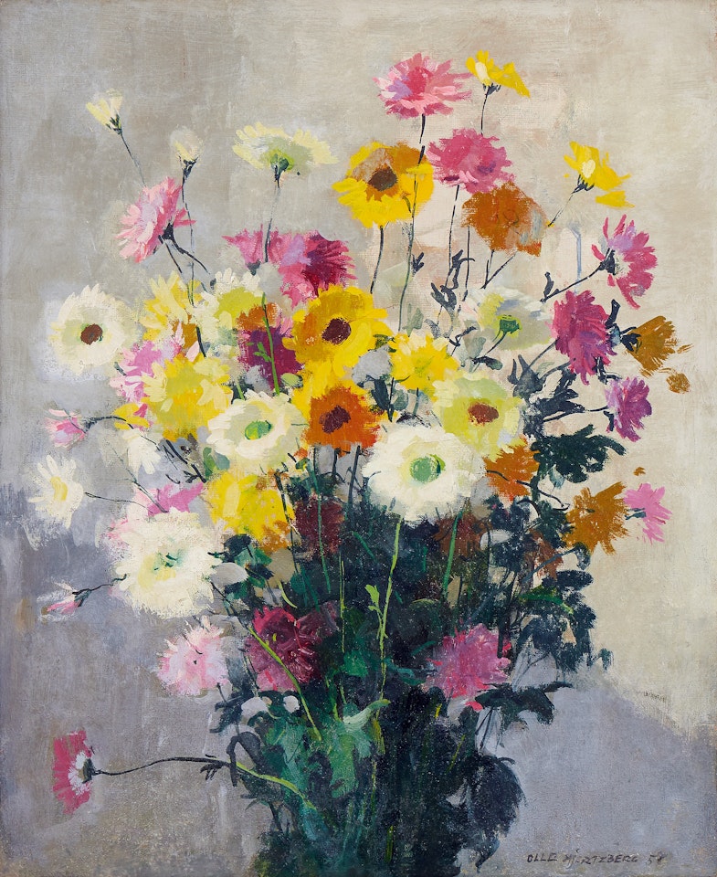 Flower bouquet by Olle Hjortzberg