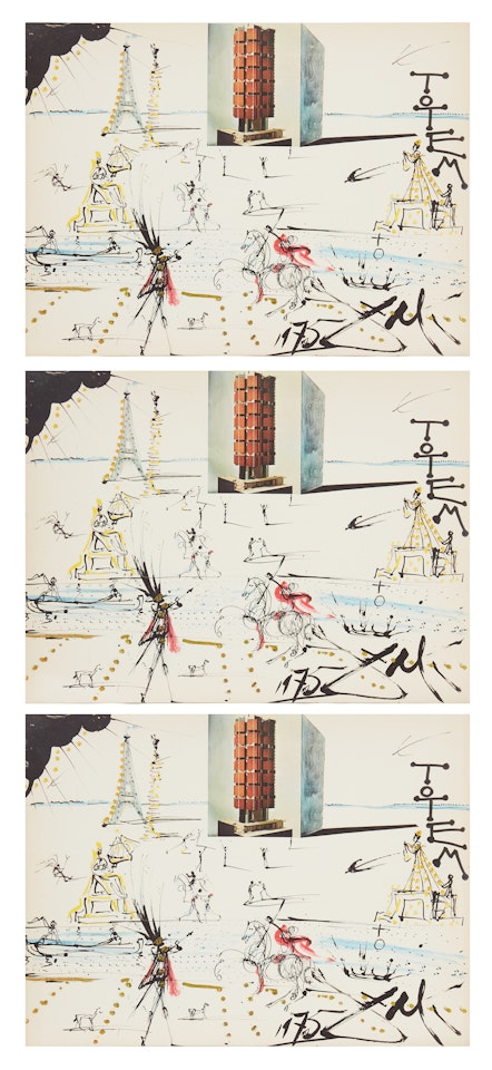 "Totem" - three leaves by Salvador Dali