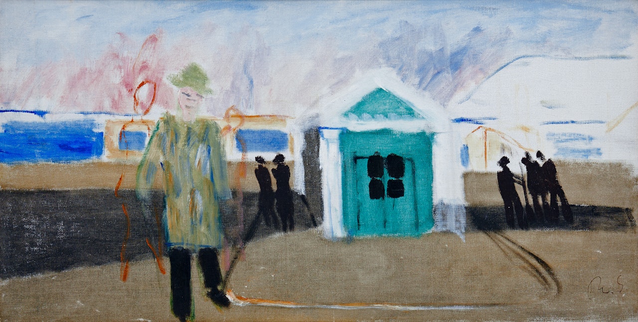 Strollers at the green house by Ragnar Sandberg