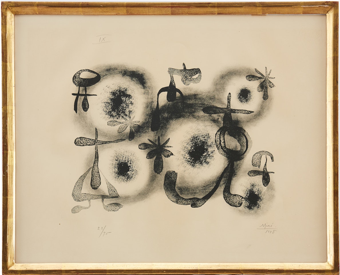 "Album 13" (Plate 9) by Joan Miró