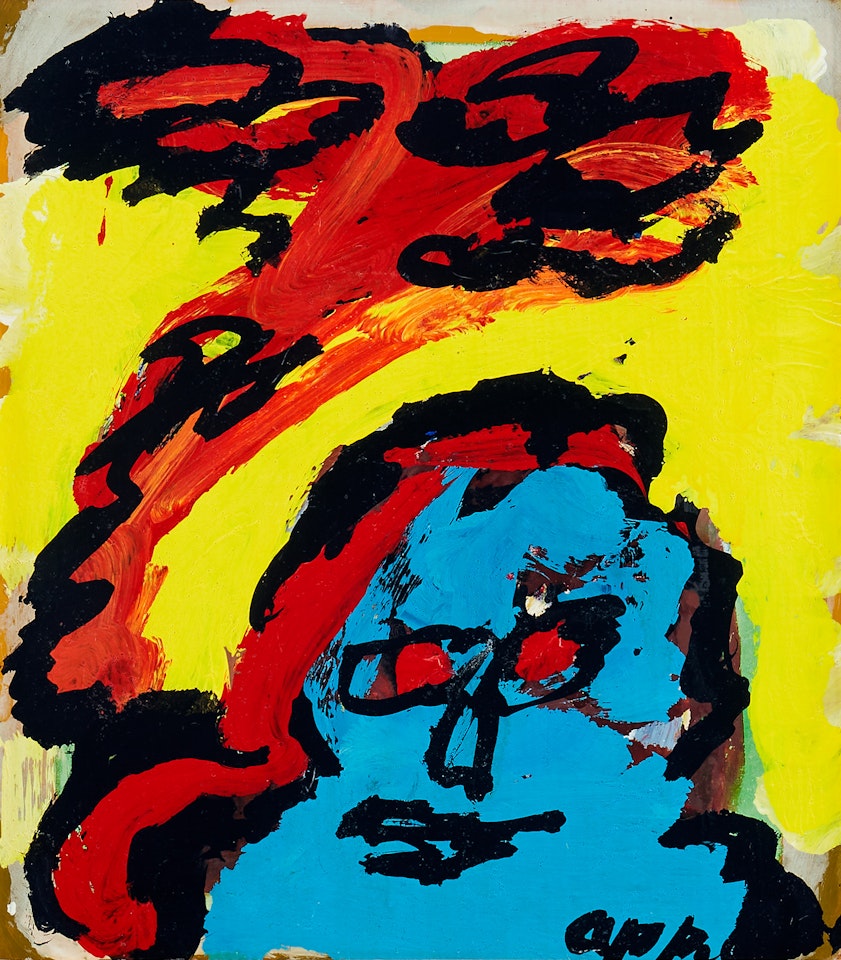 Composition with figure by Karel Appel