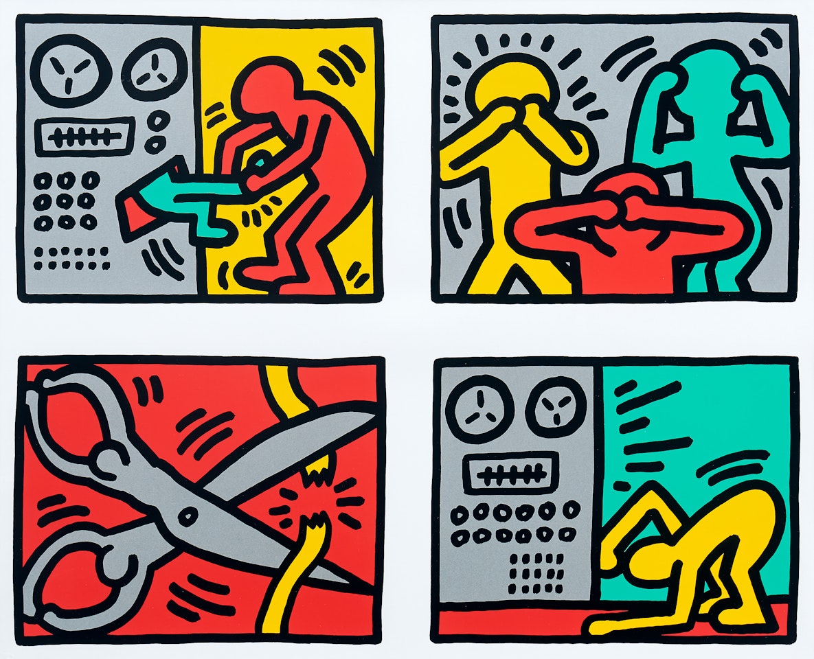 ”Pop Shop Quad III” by Keith Haring