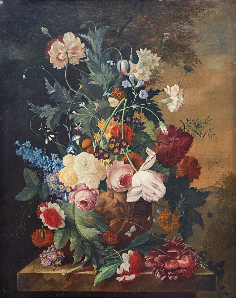 Flower still life by Dutch School