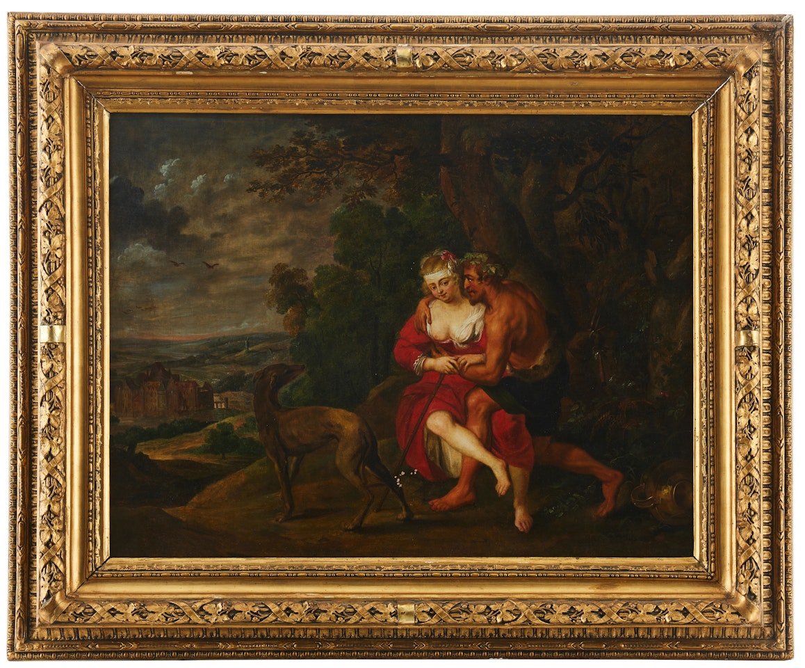 Motif with shepherd and shepherdess by Peter Paul Rubens