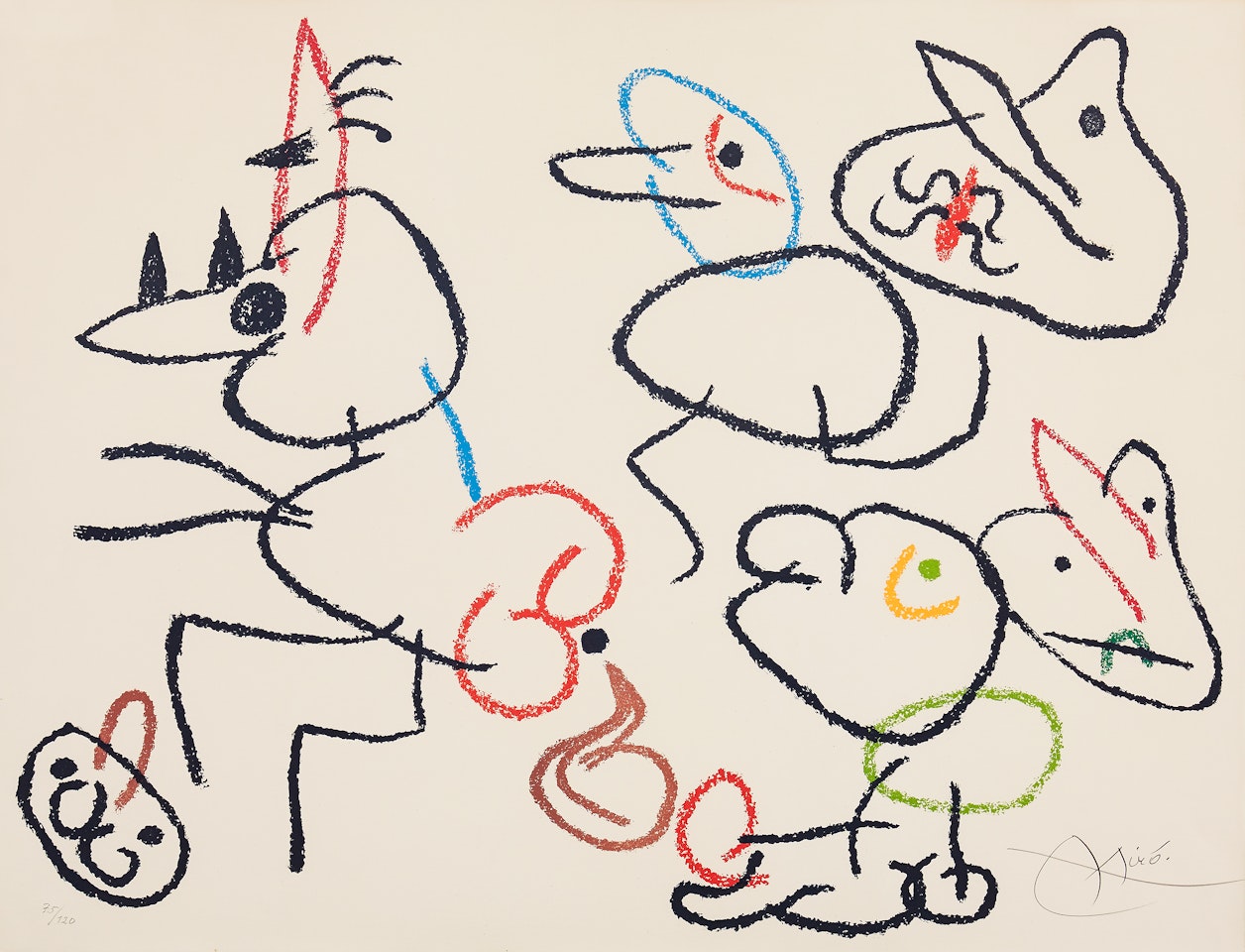 ”Ubu aux Baléares” (one plate) by Joan Miró