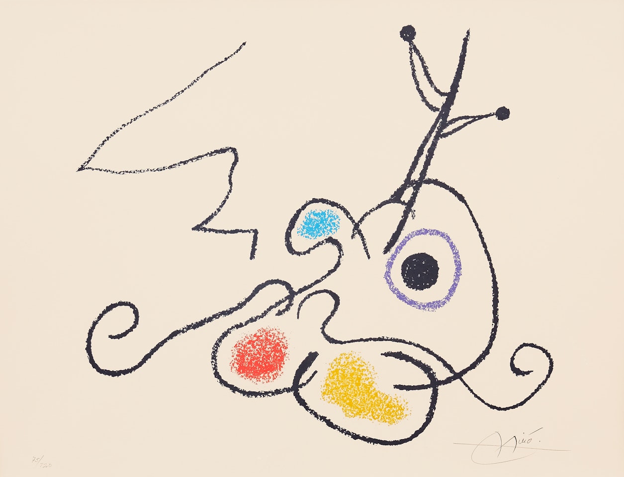 ”Ubu aux Baléares” (one plate) by Joan Miró