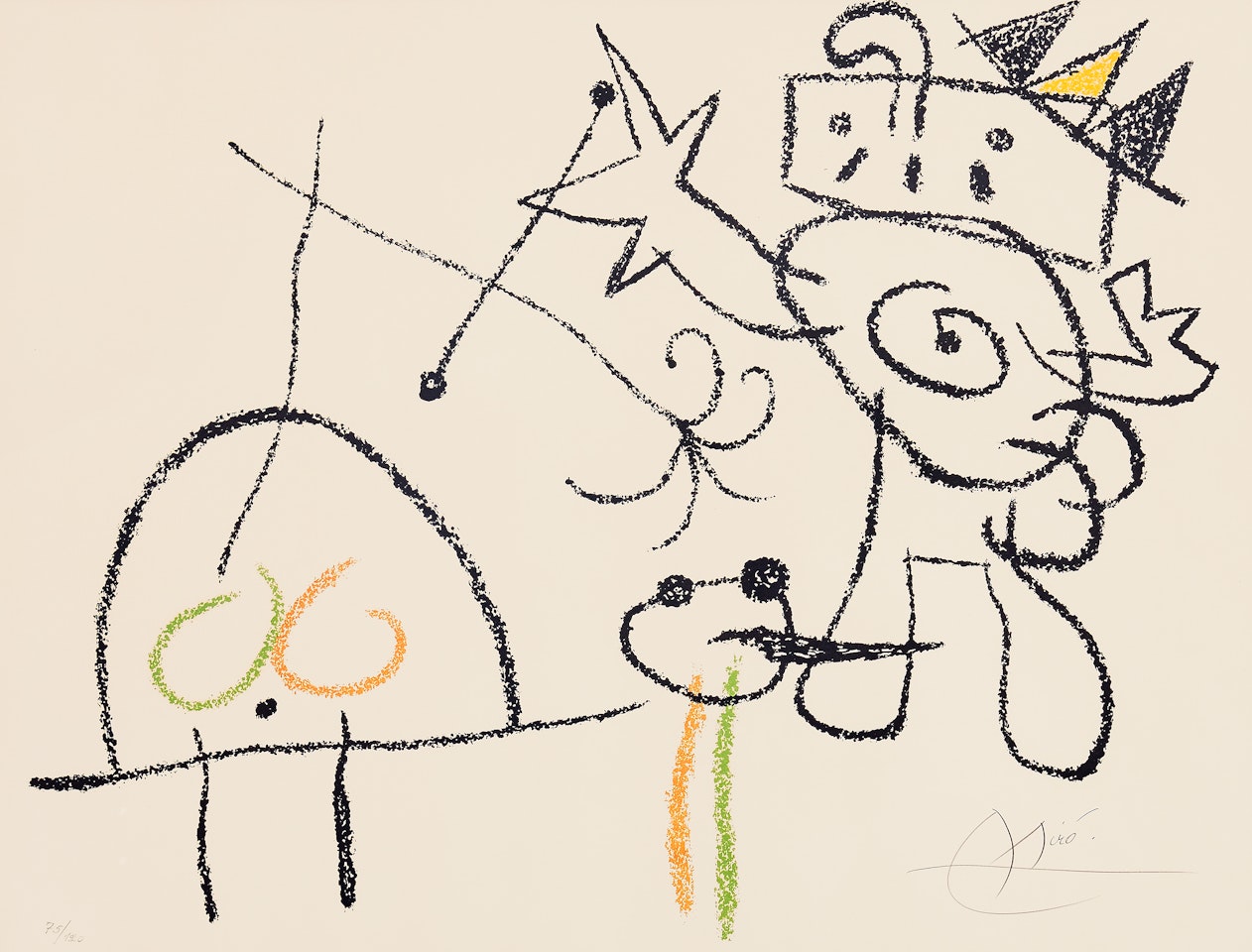”Ubu aux Baléares” (one plate) by Joan Miró