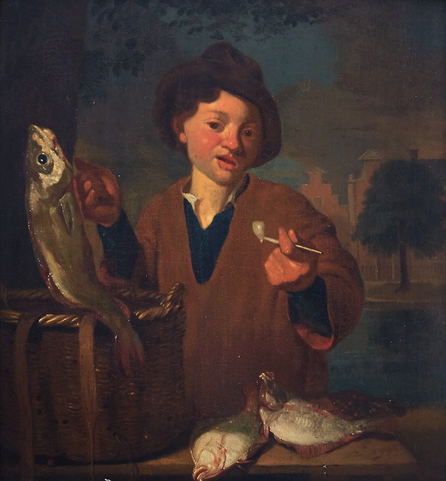 The fishmonger by Dutch School