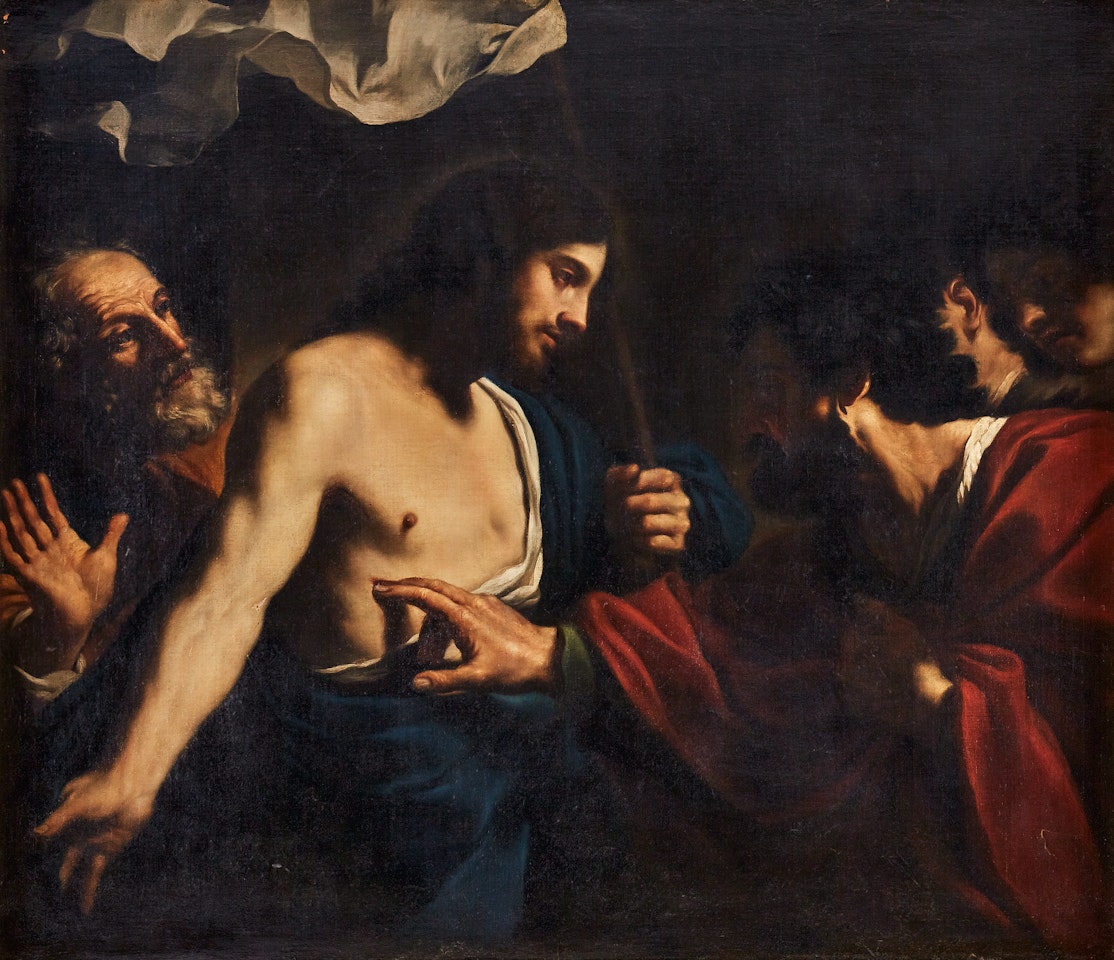 ”The Incredulity of Saint Thomas” by Guercino