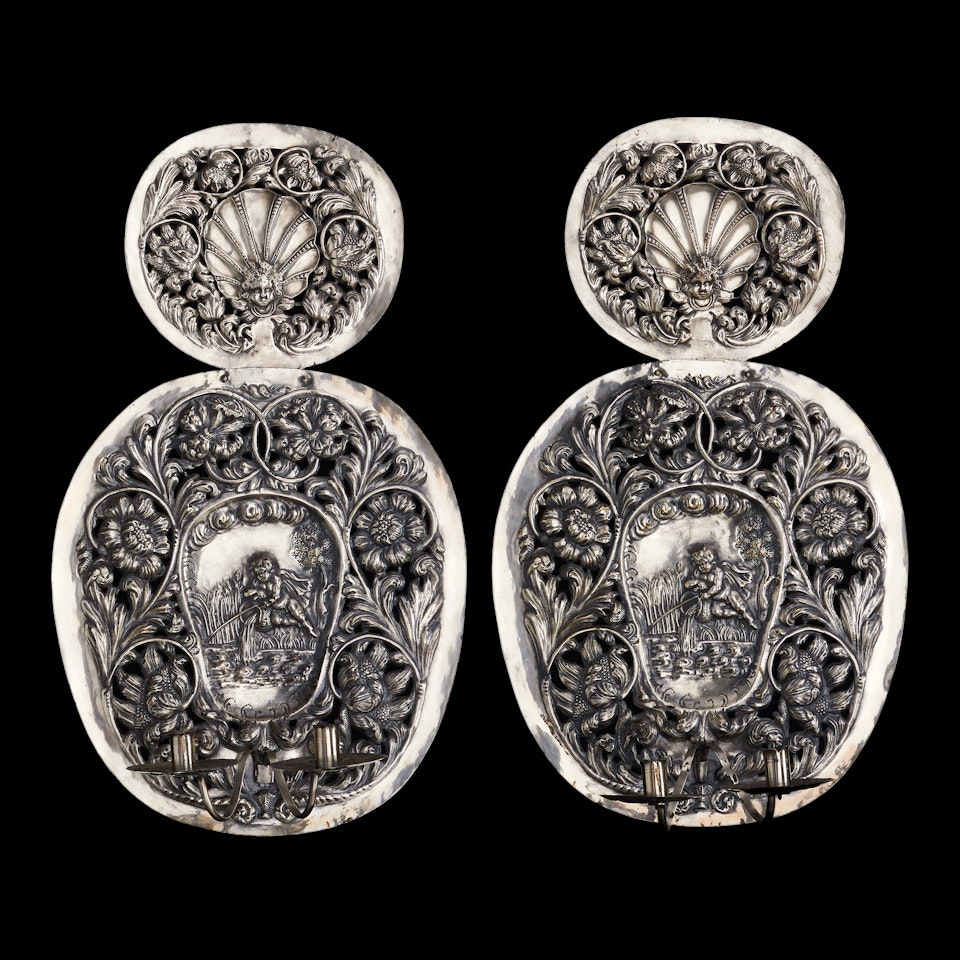 Candle holders by Unknown (Baroque style)