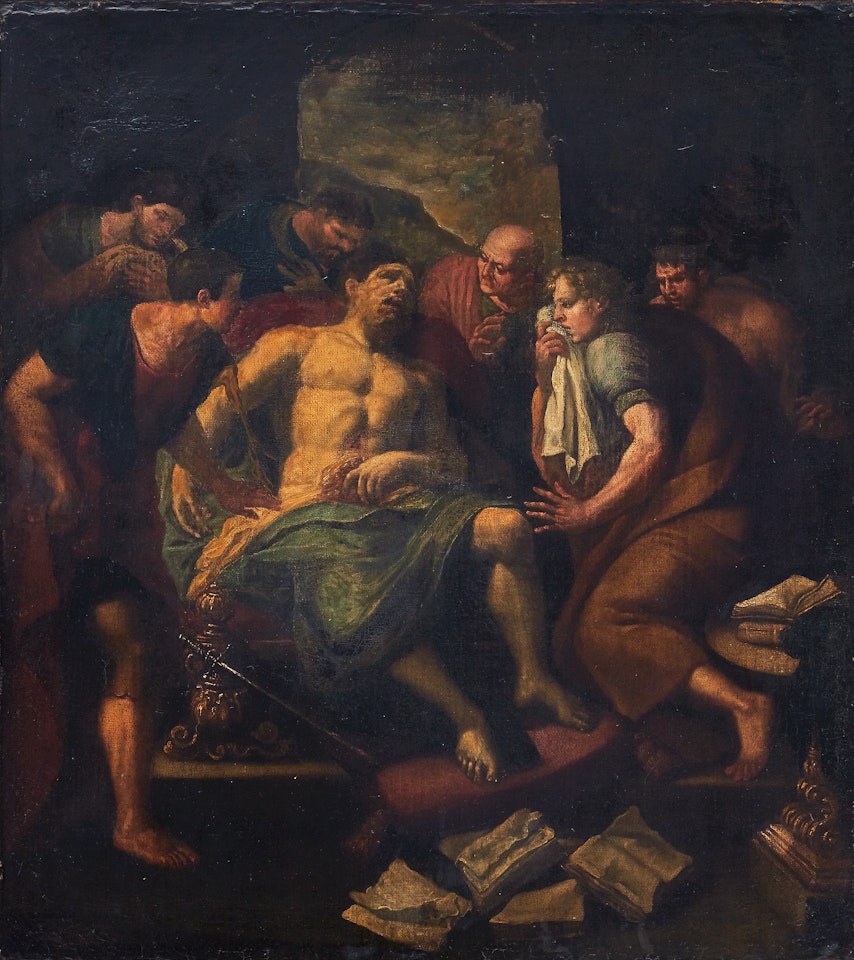 Wounded King by Roman School