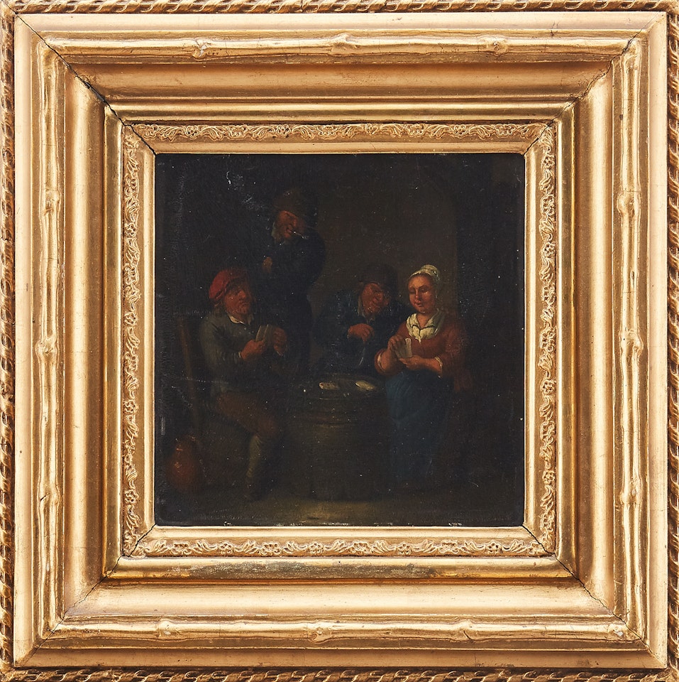 Card playing company by Adriaen van Ostade