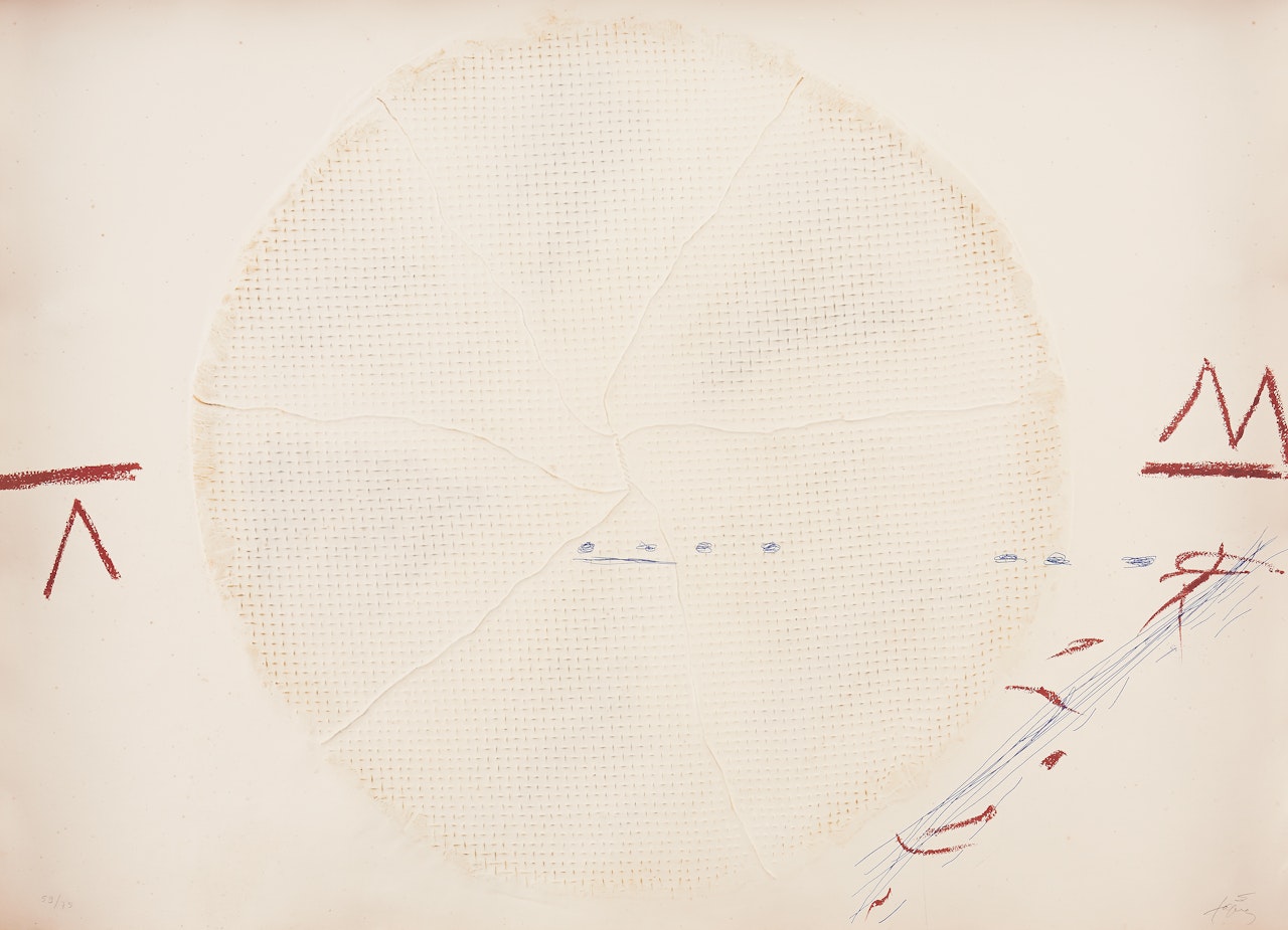 ”Le Tamis” by Antoni Tapies