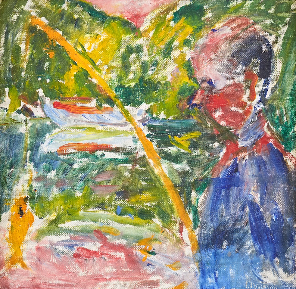 Fishing boy gets pacifier by Ivan Ivarson