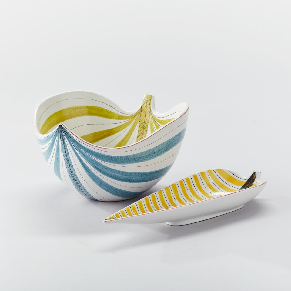 Bowl and saucer by Stig Lindberg