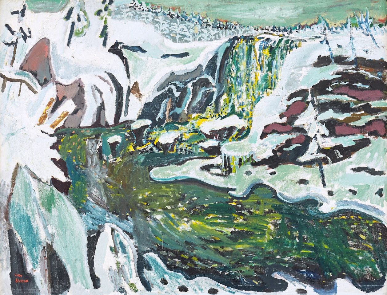 "Tännforsen, winter" by Sven Erixson