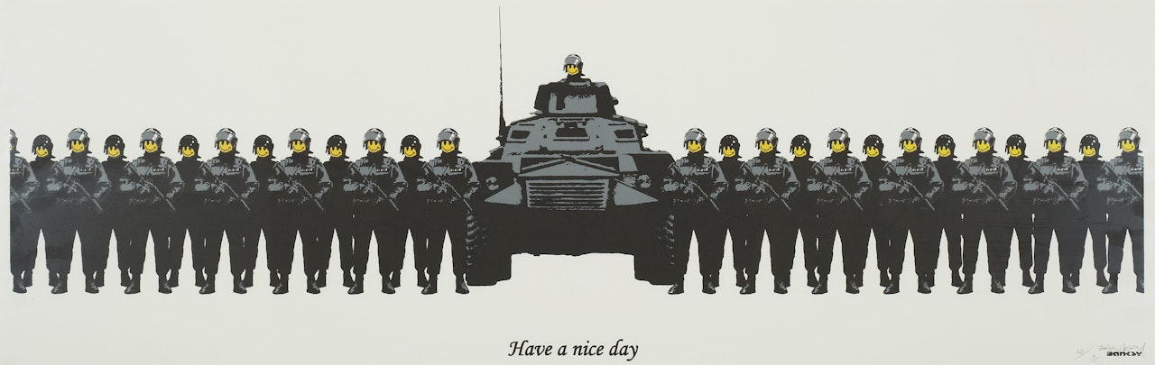 Have a nice day by Banksy
