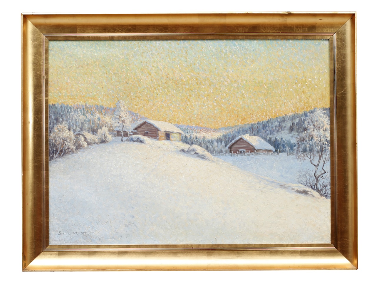 Winter landscape by Anshelm Schultzberg