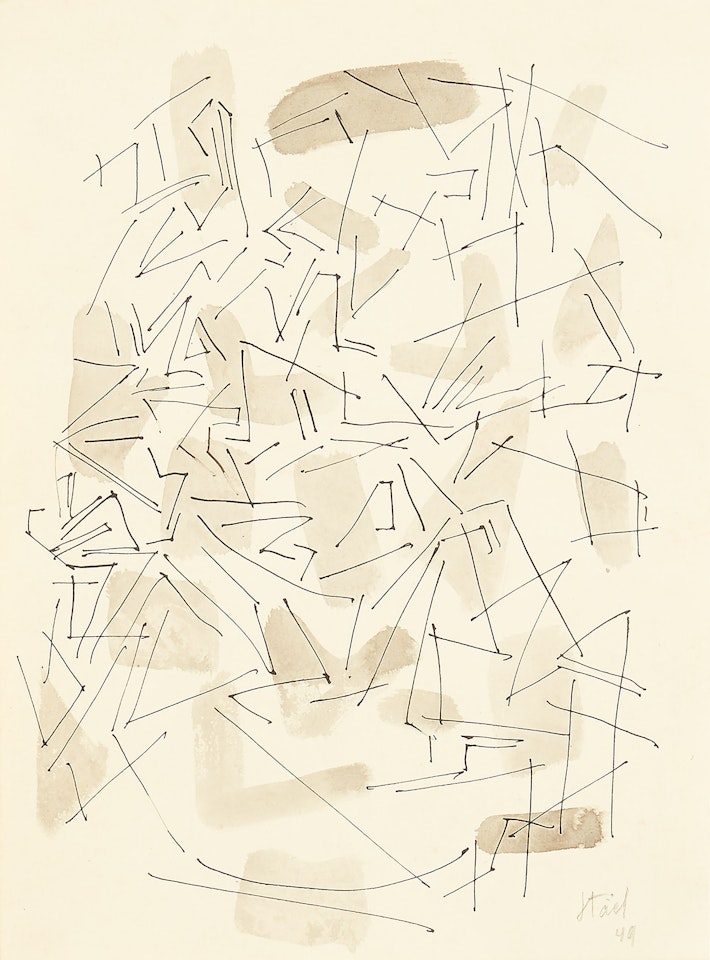 Abstract composition by Nicolas de Staël