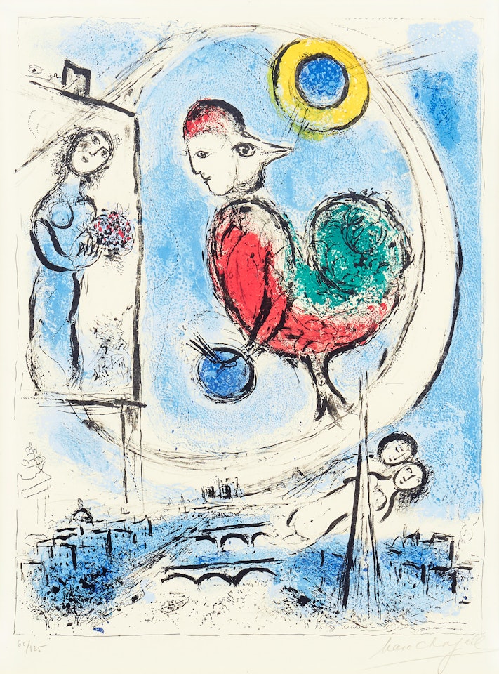 ”Le Coq sur Paris” by Marc Chagall