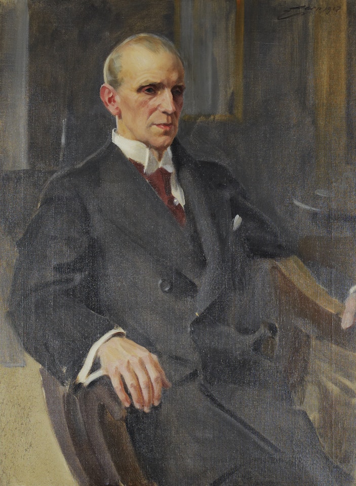 Portrait depicting Eric Frisell by Anders Zorn