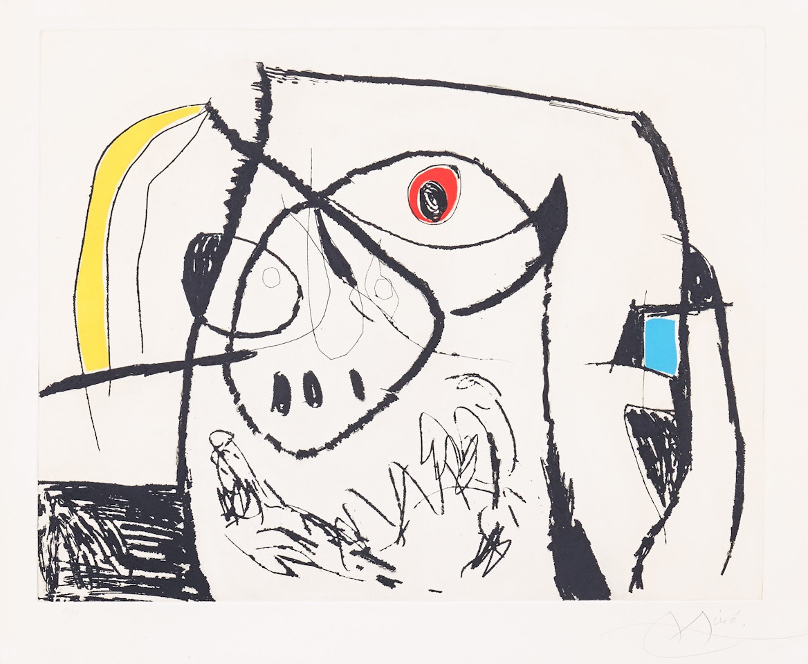 ”Série Mallorca”: One plate by Joan Miró