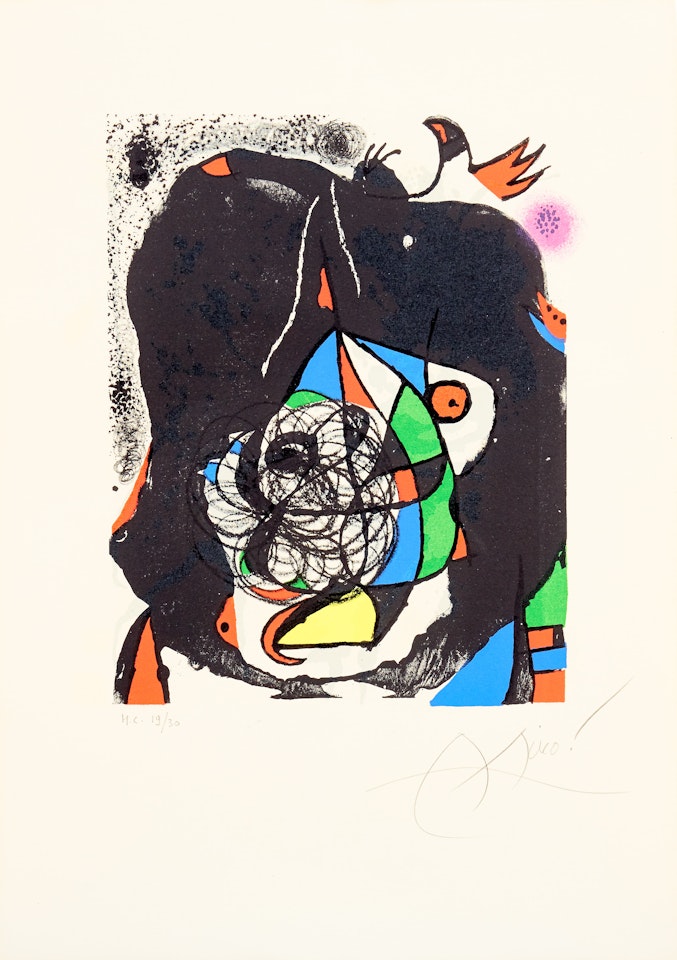 ”Les Revolutions Scéniques du XXe Siècle” by Joan Miró