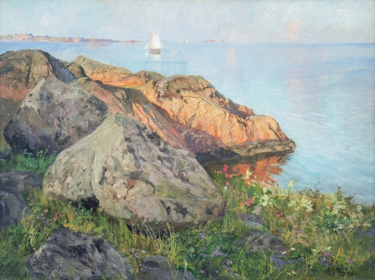 ”Christiania fjord” by Fritz Thaulow