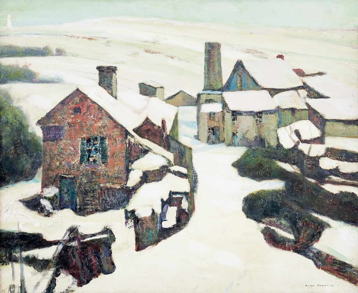 Winter landscape by Victor Charreton