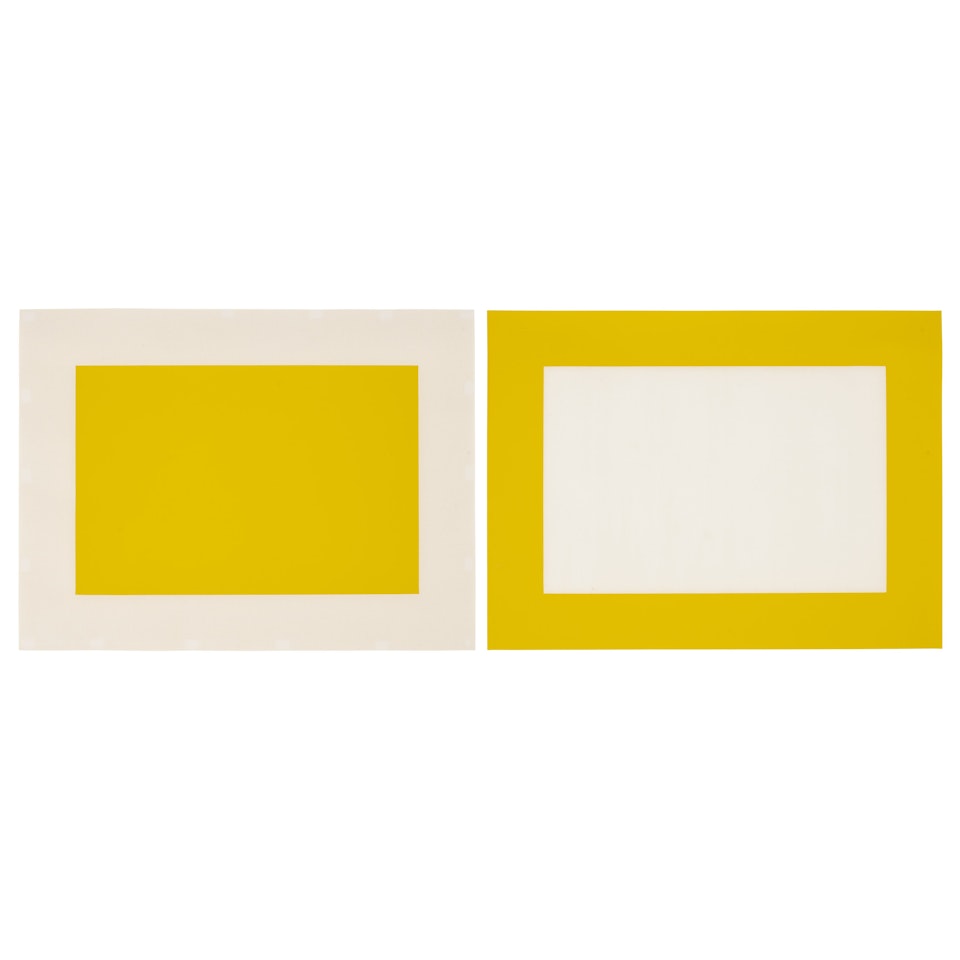 Untitled: two prints by Donald Judd
