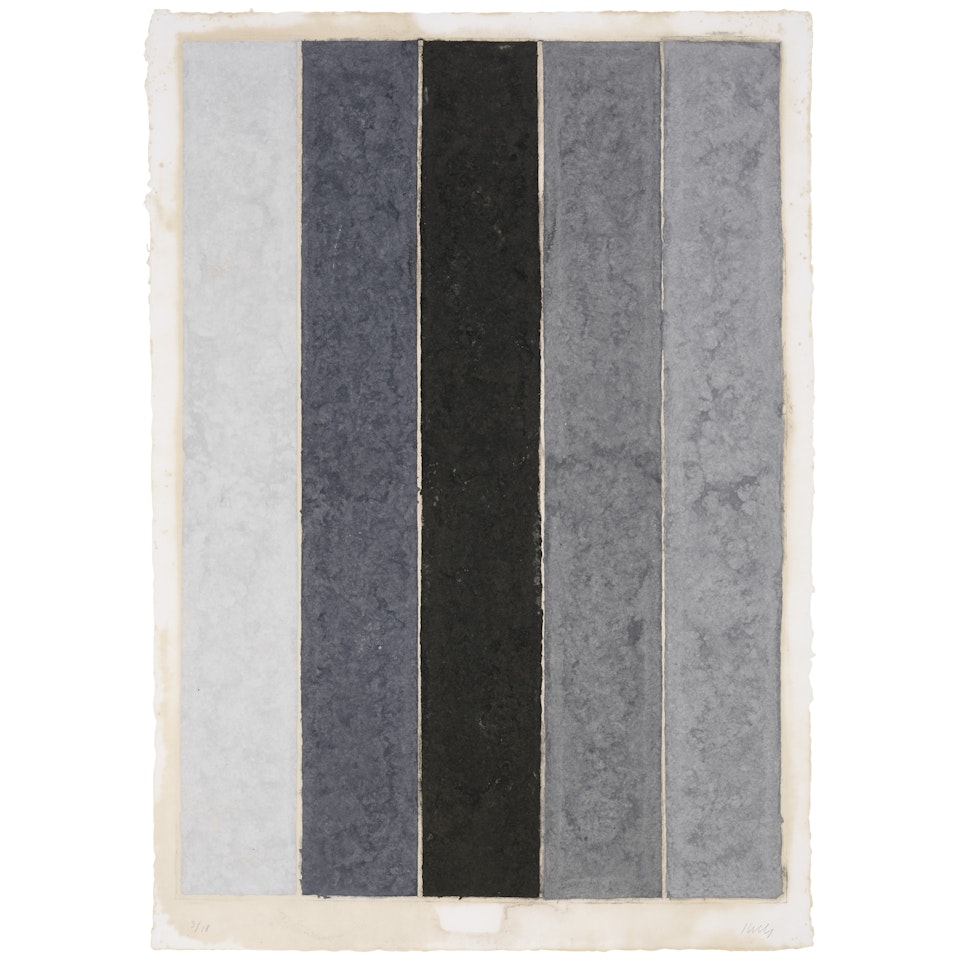 Colored Paper Image IX (Four Grays with Black I) by Ellsworth Kelly
