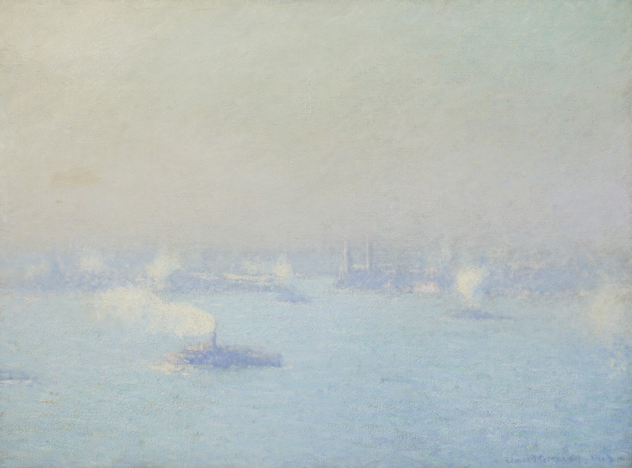 A Foggy Day on the Hudson by Edmund William Greacen