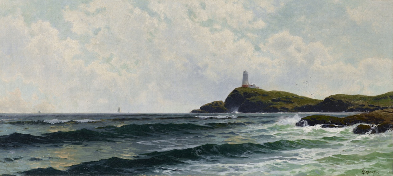 Lighthouse by the Sea by Alfred Thompson Bricher