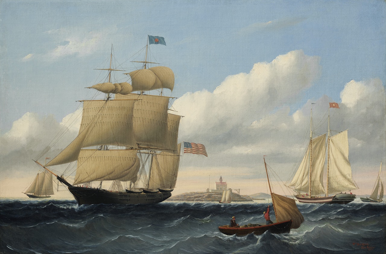 The Whaleship Emma C. Jones off Round Hills, New Bedford; The Whaleship Emma C. Jones off Round Hills, New Bedford by William Bradford