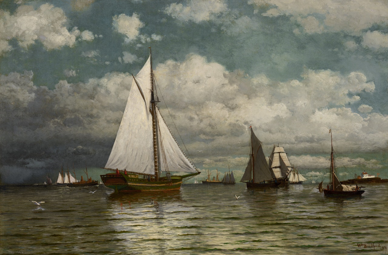 Harbor Scene, Buzzards Bay by William Bradford
