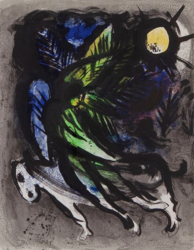 "The Angel" lithograph by Marc Chagall