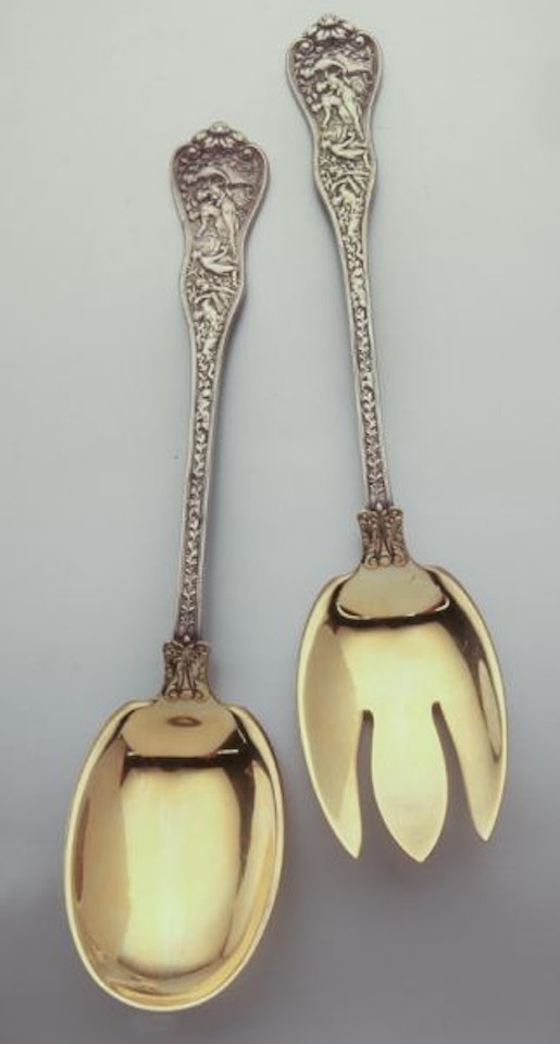 Olympian sterling silver salad set by Tiffany & Co.