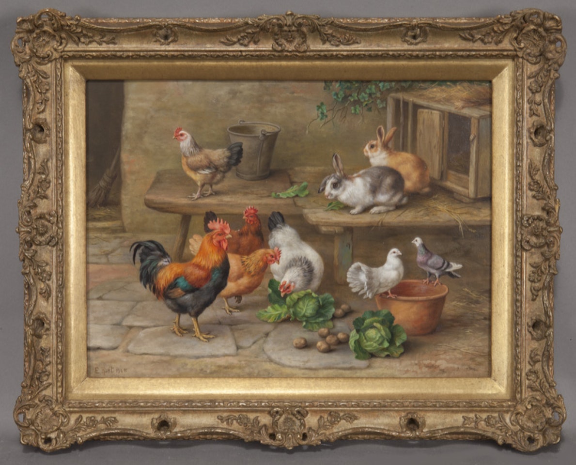 "Rabbits, Chickens, & Pigeons" by Edgar Hunt