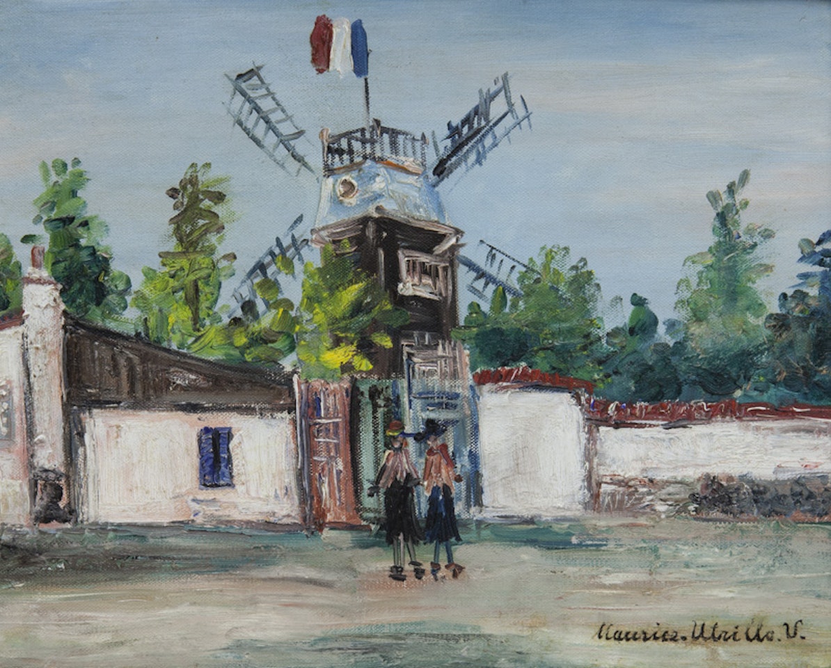 "Moulin de las Galette Paris" by Maurice Utrillo
