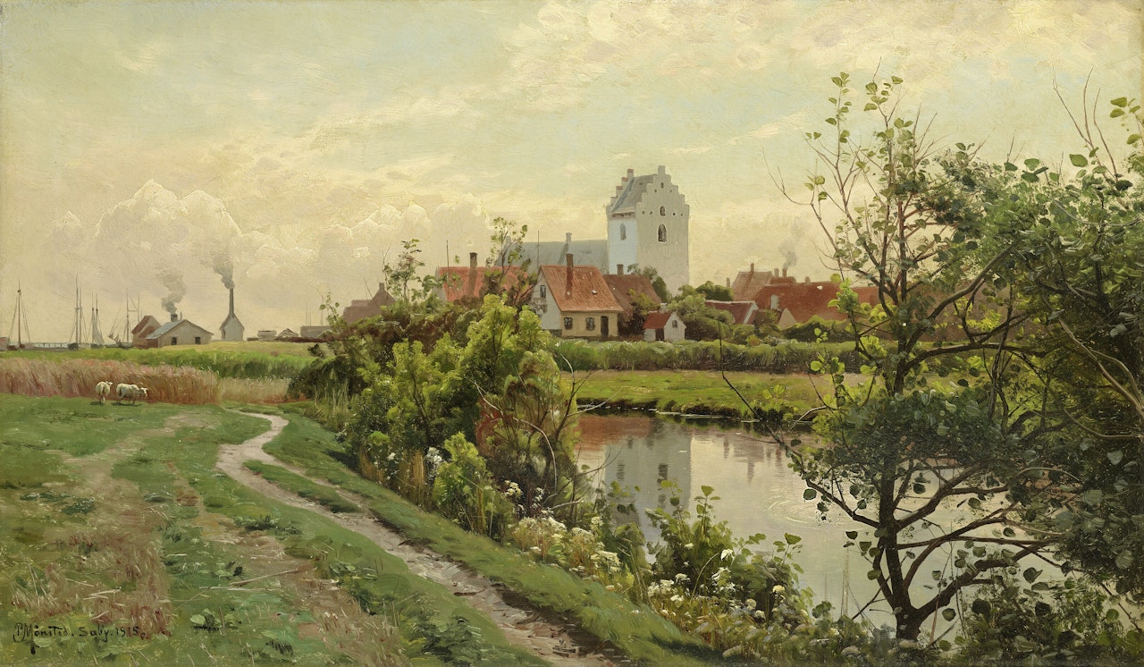 A Sunny Day, Såby by Peder Mork Monsted