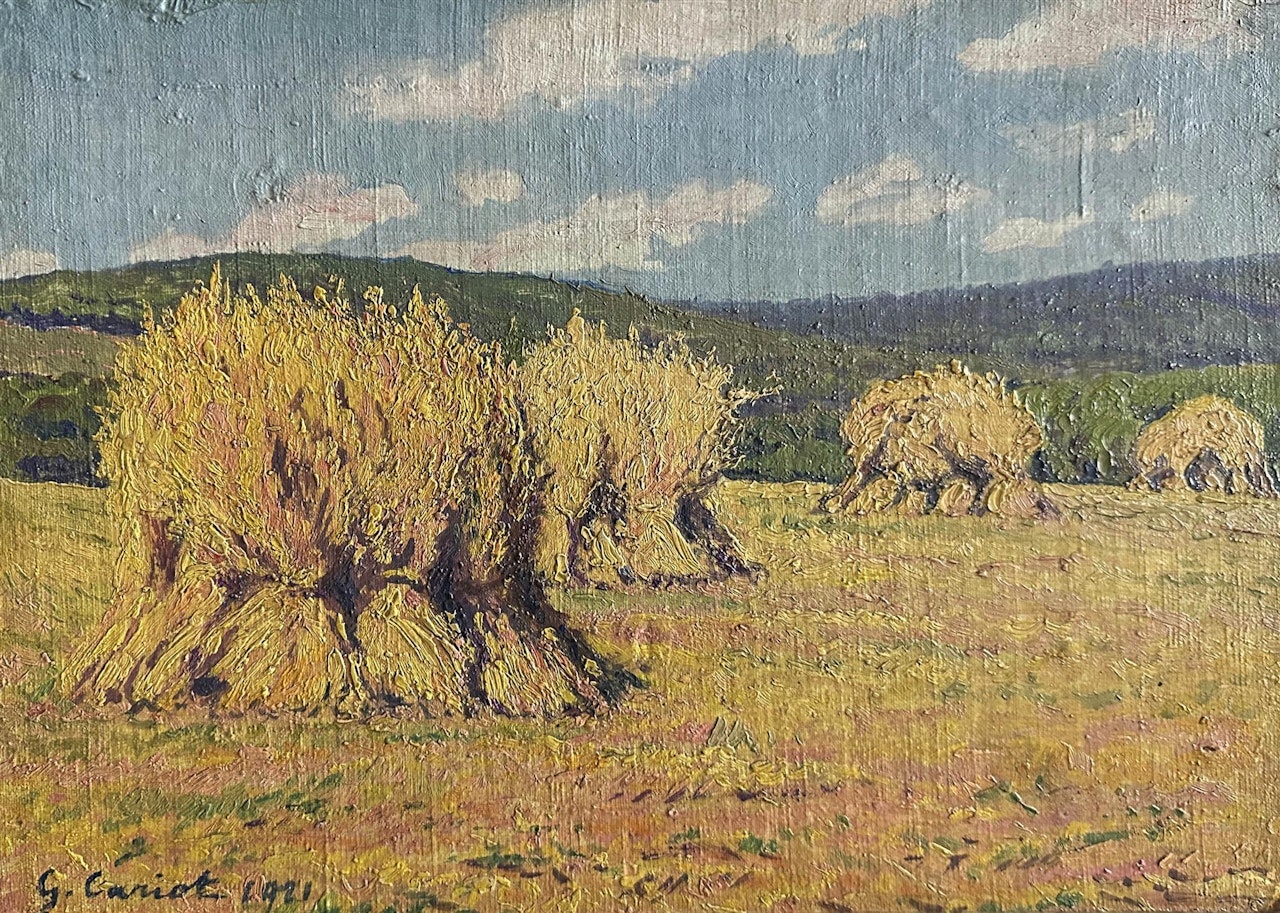 Meules de foin by Gustave Cariot