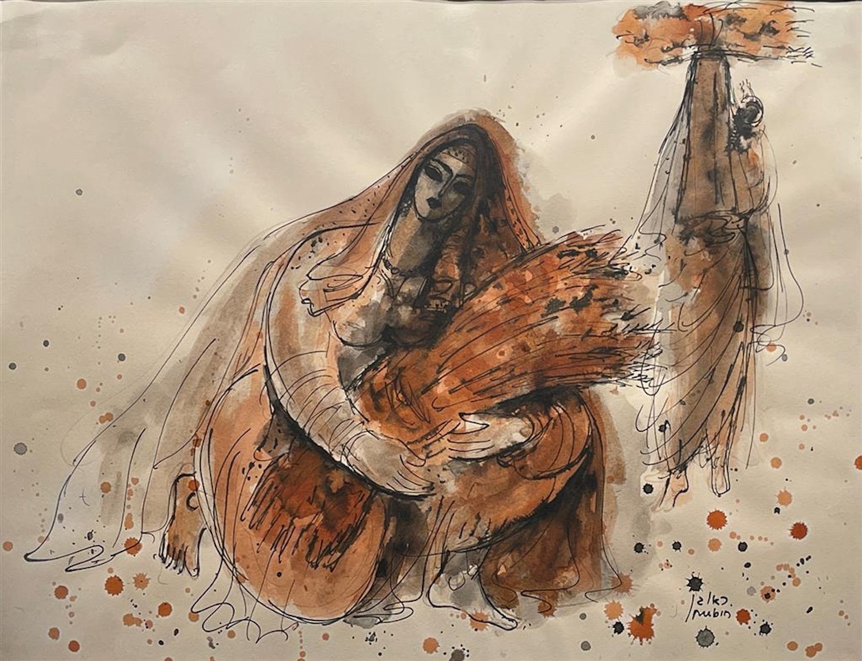 Ruth the Moabite by Reuven Rubin