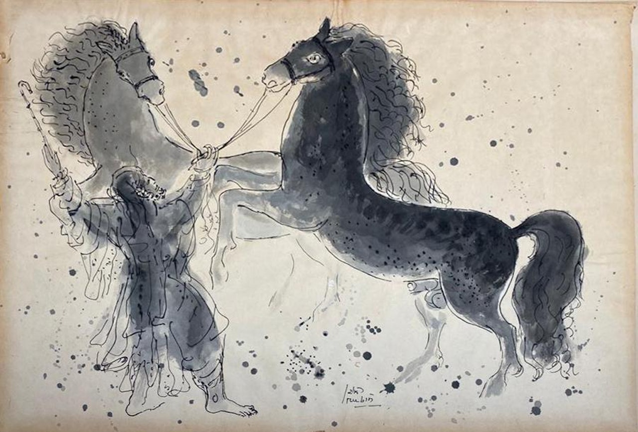 Arabian Horses by Reuven Rubin