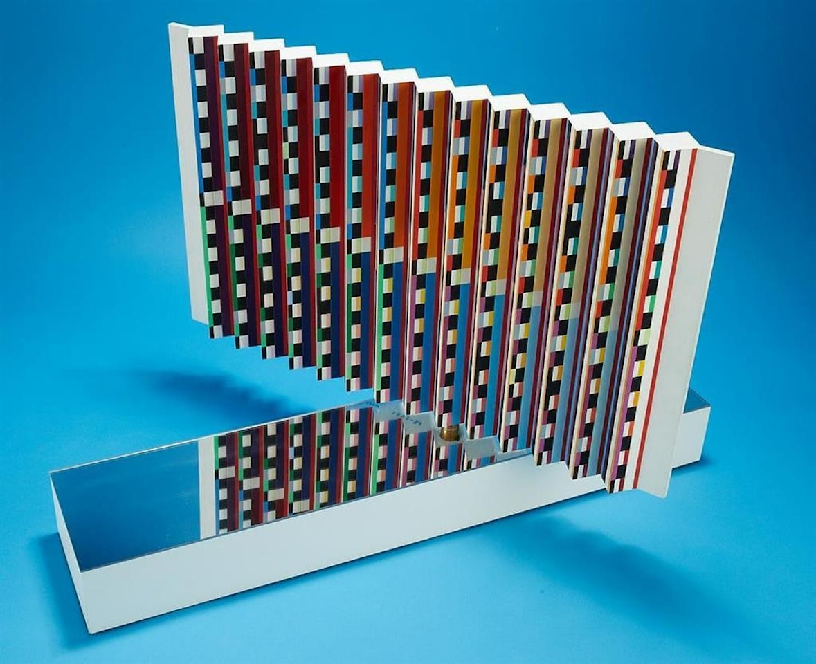 Multidimensional space - ouble sided kinetic sculpture by Yaacov Agam