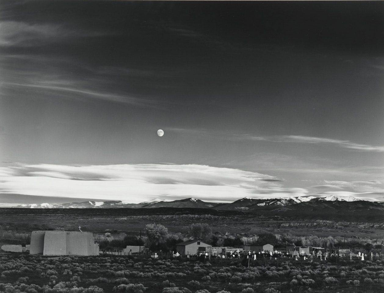 "Moonrise, Hernandez, New Mexico" by Ansel Adams