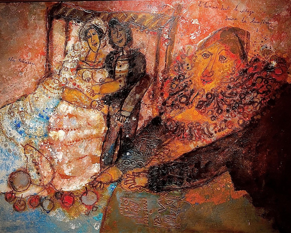 L"homme dont le visage donne la lumiere by Théo Tobiasse